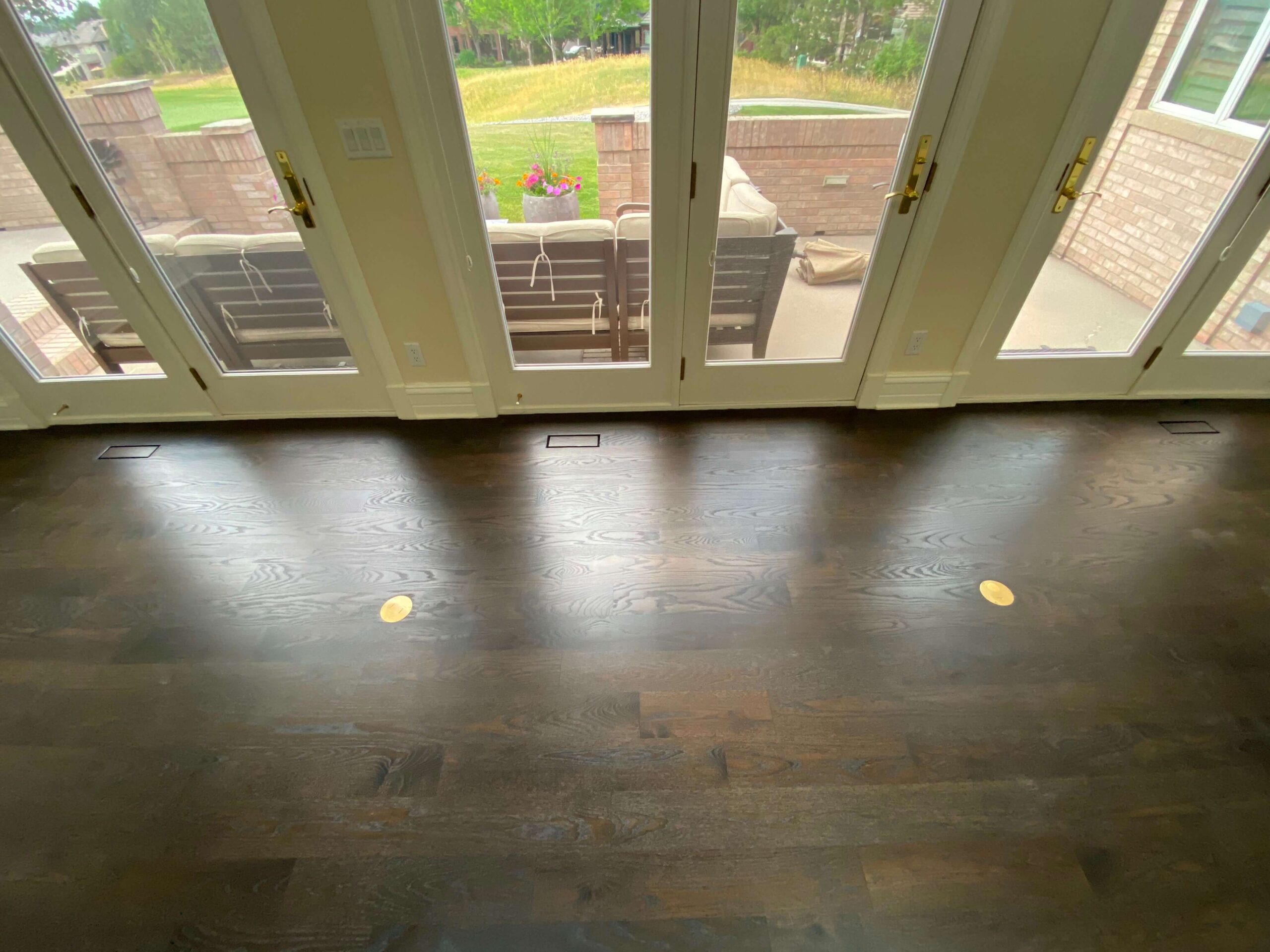 Dark Brown Hardwood Flooring