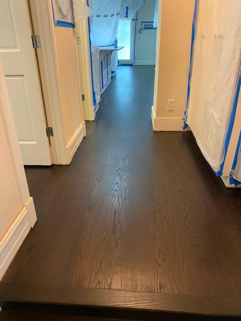 Dark Brown Hardwood Flooring