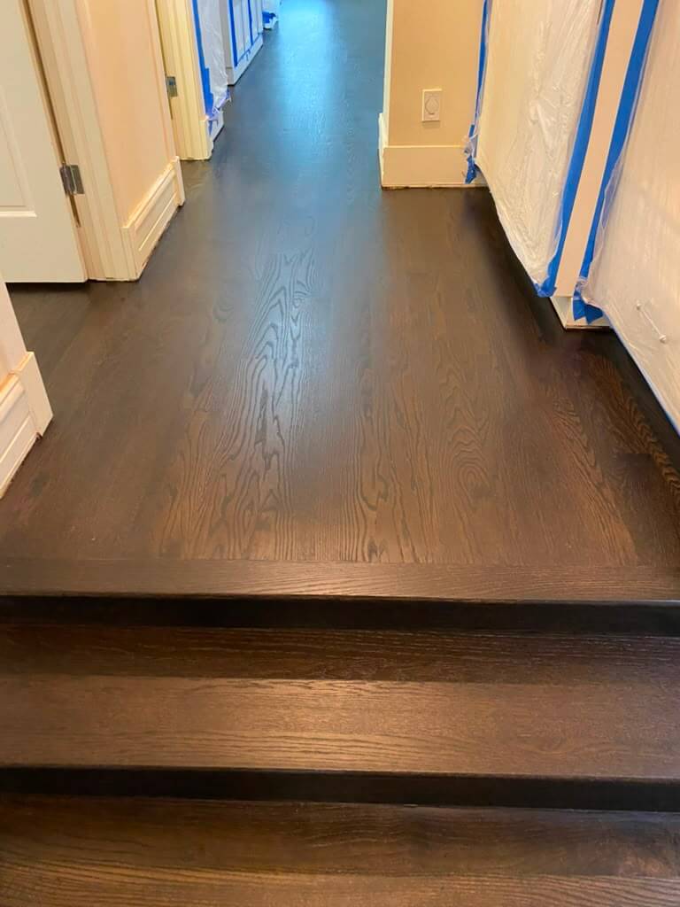 Dark Brown Hardwood Flooring