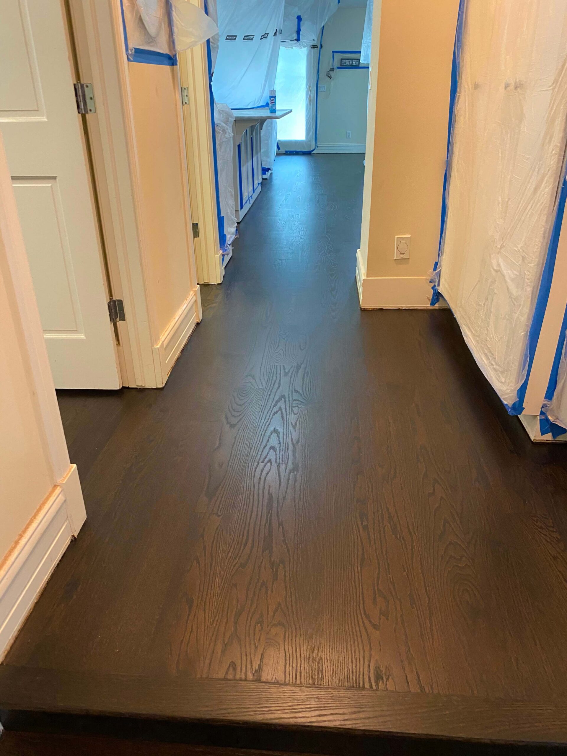 Dark Brown Hardwood Flooring